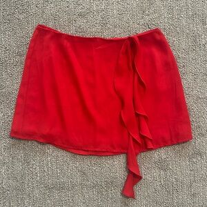 Red skirt